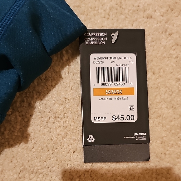 Under Armour Ocean Blue Leggings - Picture 2 of 5